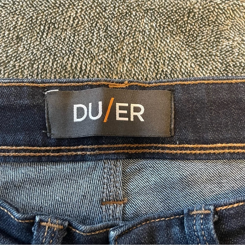 Du/er Men's Dark Blue Jeans Size 28x30 - Picture 10 of 12